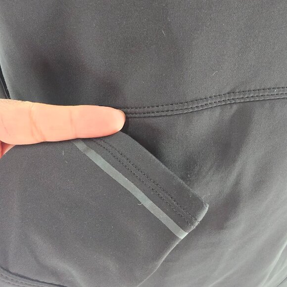 Athleta Stowe Hoodie Women's‎  XS Black Balaclava Pullover Zip Pocket Athleisure - Picture 4 of 12